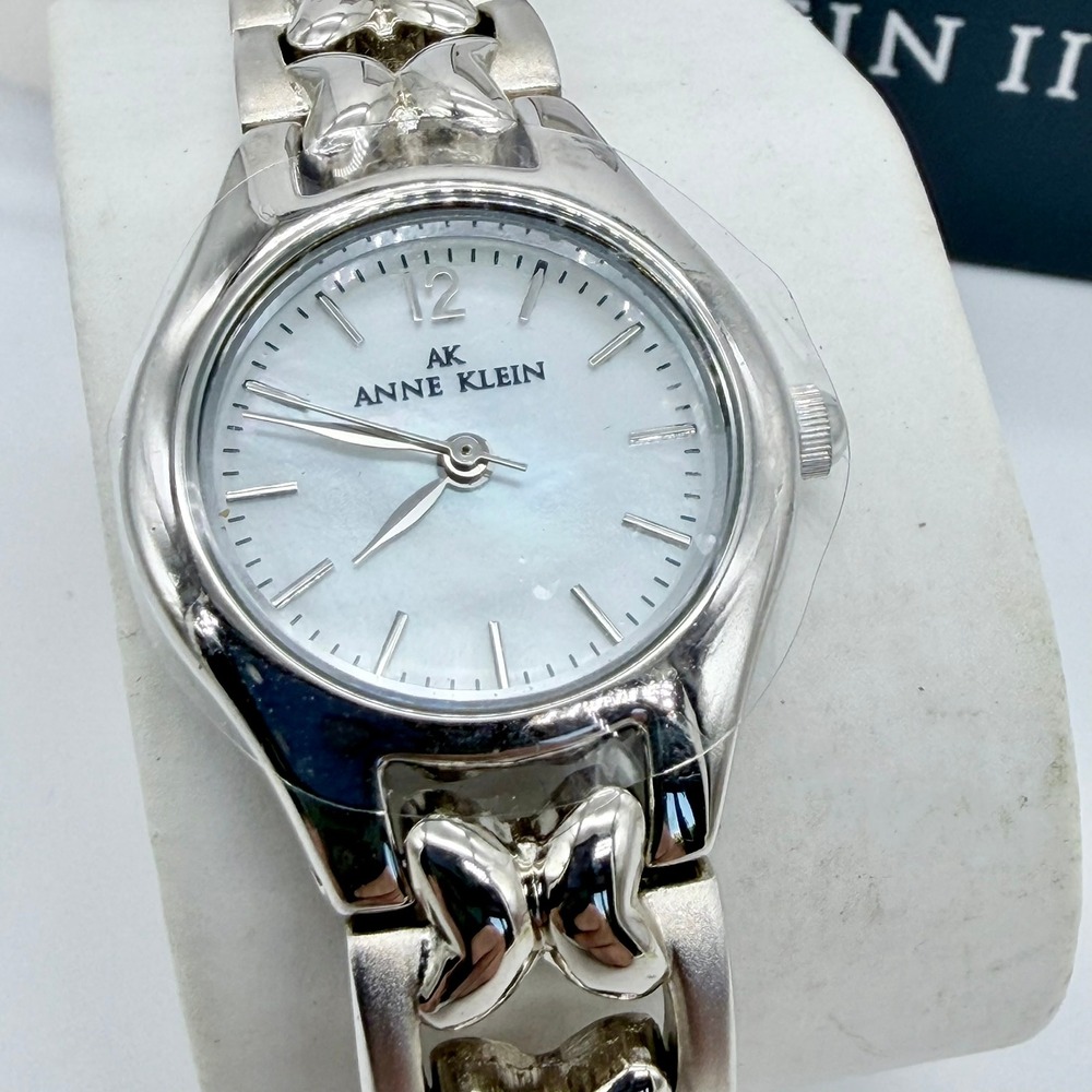 Anne Klein II 10/8165PMCL Womens Quartz Silver Stainless Steel Butterfly Watch - Picture 2 of 8